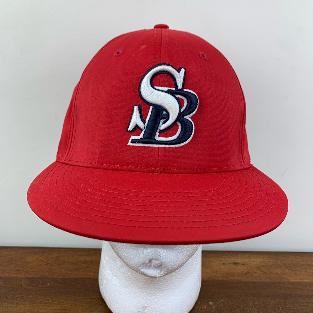 Nashville Sounds Baseball Hat Cap Fitted Size L-XL Richardson Red Minor League